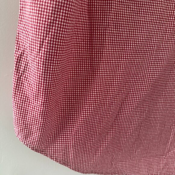 Vintage Quizz Red Gingham Button Up Shirt Women's Plus Size 22 Embroidered Stars - Picture 14 of 16